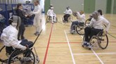 Wheelchair fencing training